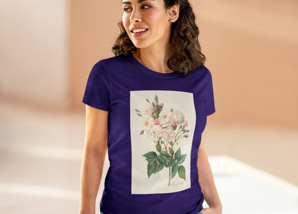 Rosa Noisettiana by Pierre Joseph Redouté Women's Midweight Cotton Tee