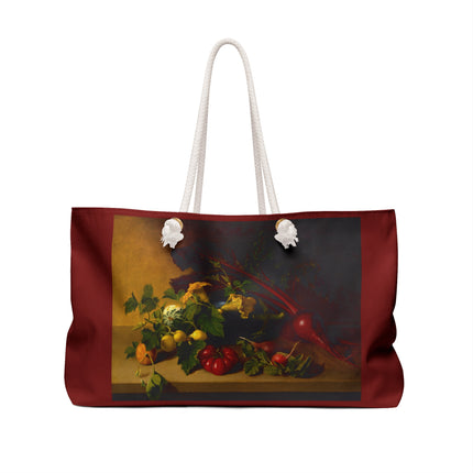 Still Life with Vegetables by James Peale Weekender Bag