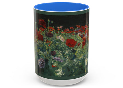 A Study of Poppies for Carnation, Lily, Lily, Rose by John Singer Sargent Colorful Mugs (11oz, 15oz)