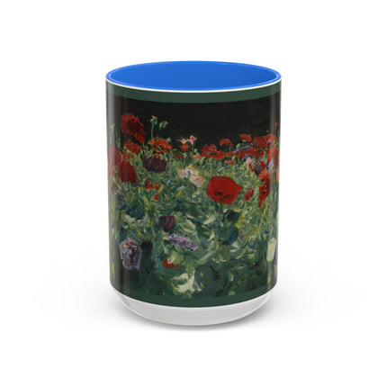 A Study of Poppies for Carnation, Lily, Lily, Rose by John Singer Sargent Colorful Mugs (11oz, 15oz)