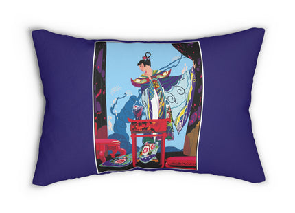 A Visual Journey by Umberto Brunelleschi Spun Polyester Lumbar Pillow