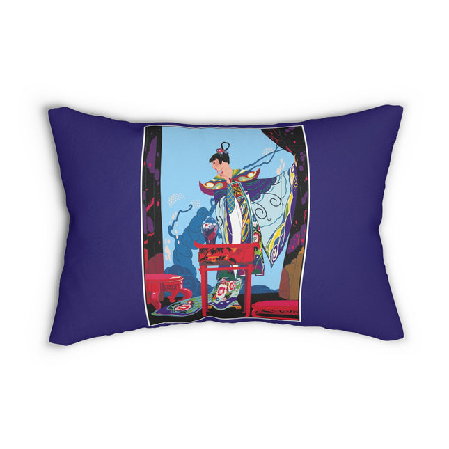 A Visual Journey by Umberto Brunelleschi Spun Polyester Lumbar Pillow