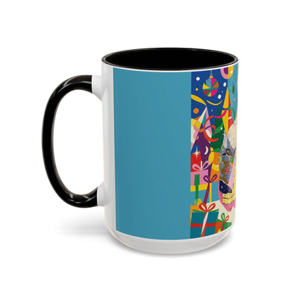 🎀✨ The Christmas Court Of Joy Colorful Mug – Art Deco Holiday Fantasy