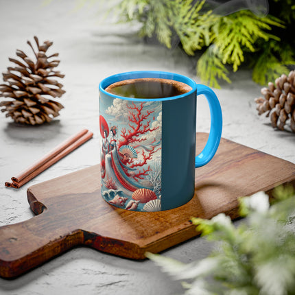 Ladies by the Quiet Sea Colorful Mugs (11oz, 15oz)