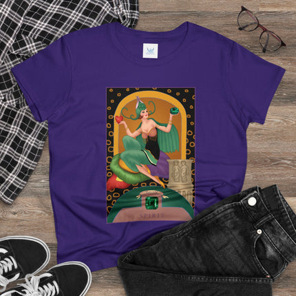 May & Emerald (from the Gem Series) by Sofia Chiostri Women's Midweight Cotton Tee