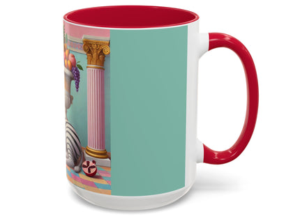 Still Life with Zebra, Fruit, and Pink Columns Colorful Mugs (11oz, 15oz)