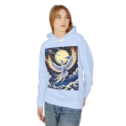 Majestic White Crane Hoodie