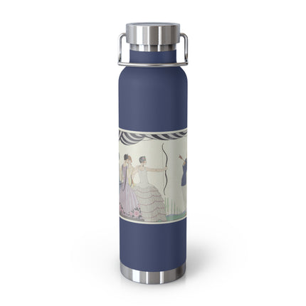 Visez au coeur, belles dames! by George Barbier Copper Vacuum Insulated Bottle, 22oz