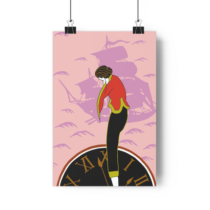 Woman Waiting for her Beloved at 1:59 by Kobayashi Kaichi Giclée Art Print
