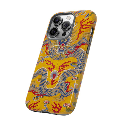 Majestic Dragon Regalia – Imperial 12-Symbol Robe Phone Cases