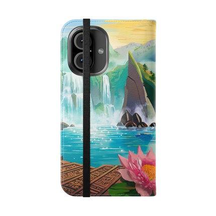 🐉💎 Wisdom's Guardian Flip Case – Dragon's Embrace & Eternal Wisdom