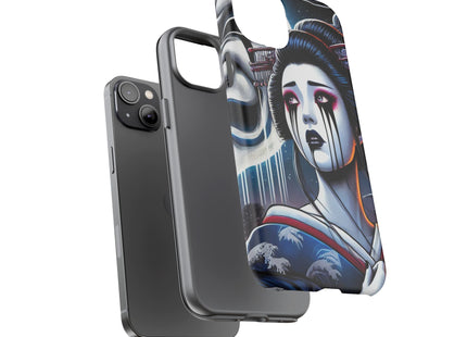Geisha’s Black Ink Tears Phone Cases
