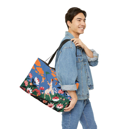 🪁🌺 The Lady Of The Flying Garden Weekender Tote Bag – Art Deco Floral Fantasy
