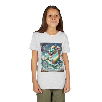 Tibetan Dragon in Battle Youth Short Sleeve Tee