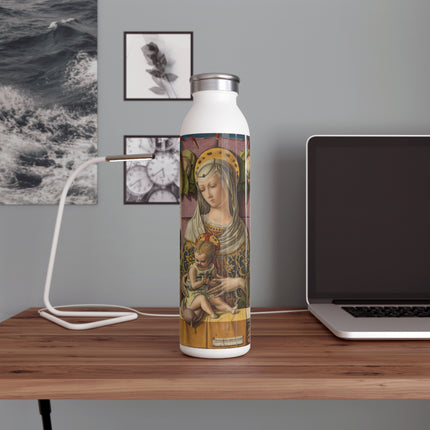 Madonna and Child by Carlo Crivelli Slim Water Bottle