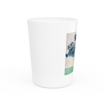 Irises by Vincent Van Gogh Ceramic Shot Glass