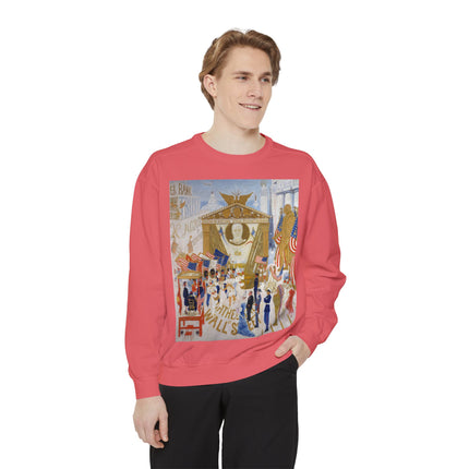 The Cathedrals of Wall Street Unisex Garment-Dyed Sweatshirt