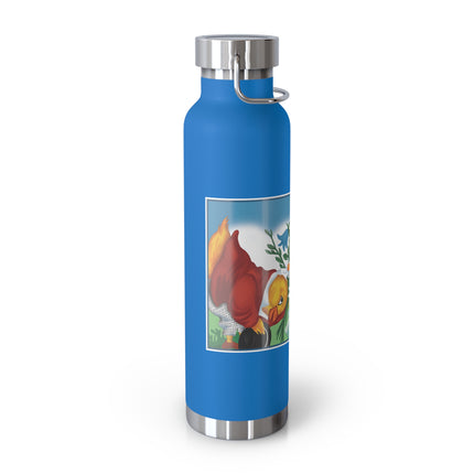 Fairy and Dapper Chick Copper Vacuum Insulated Bottle, 22 oz