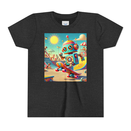 Skate Park Robot Youth Short Sleeve Tee