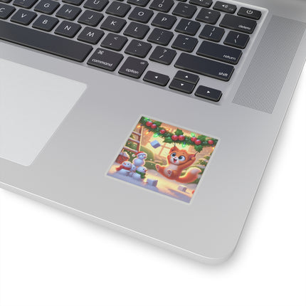 Naughty or Nice Kitten Kiss-Cut Stickers (4 Sizes)