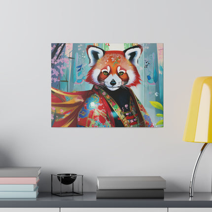 Cybernetic Red Panda Matte Canvas, Stretched, 0.75"