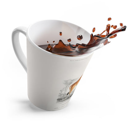 Giraffe by Charles Dessalines D' Orbigny Latte Mug