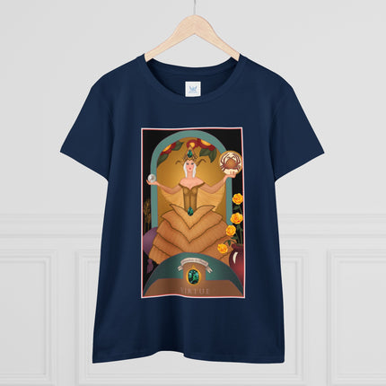 June & Pearl, Alexandrite (from the Gem Series) by Sofia Chiostri Women's Midweight Cotton Tee