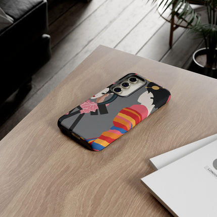 Geisha Mirror Phone Case – Elegant Reflection & Timeless Beauty