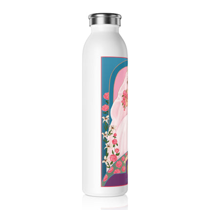 August & Peridot (from the Gem Series) by Sofia Chiostri Slim Water Bottle
