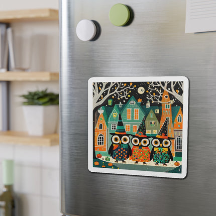 Night of the Trick-or-Treating Owlets Die-Cut Magnets (5 Sizes)