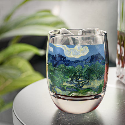 Olive Trees by Vincent Van Gogh Whiskey Glass