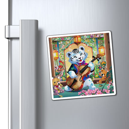 Melodies of the Snow Lion Cub Magnet (3 Sizes)