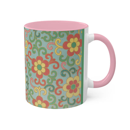 Examples of Chinese Ornament, Pl.09 by Owen Jones Colorful Mugs, 11oz