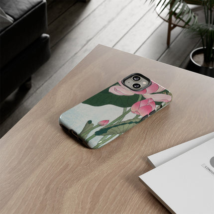 Blooming Lotus Flowers by Ohara Koson Phone Cases