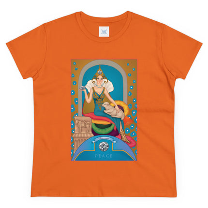 April & Diamond (from the Gem Series) by Sofia Chiostri Women's Midweight Cotton Tee