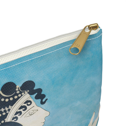 Reproduction of Ladies in Blue Accessory Pouch – Emile Gilliéron Minoan Fresco Design