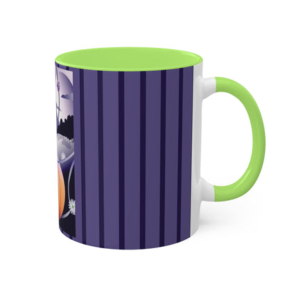 The Startled Pumpkin Colorful Mugs, 11oz