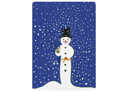Snowman in Falling Snow Playing Cards