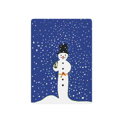 Snowman in Falling Snow Playing Cards