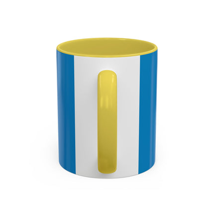 The Lady And The Moonlit Peak Colorful Mugs – Art Deco Alpine Garden Elegance