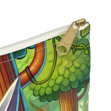 The Stealthy Stripes Flat Pouch – Jungle Camouflage & Adventurous Spirit