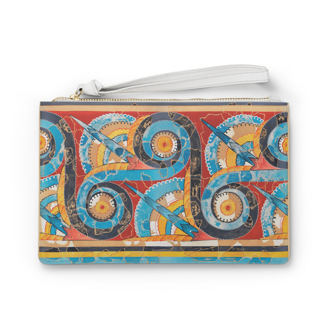Reproduction of S-Spiral Frieze by Emile Gilliéron Clutch Bag