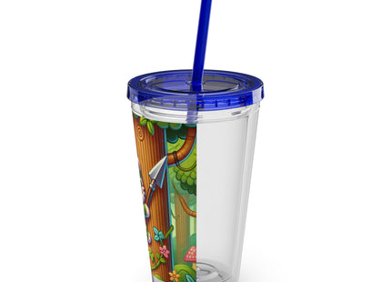 Stealthy Stripes Sunsplash Tumbler with Straw, 16oz