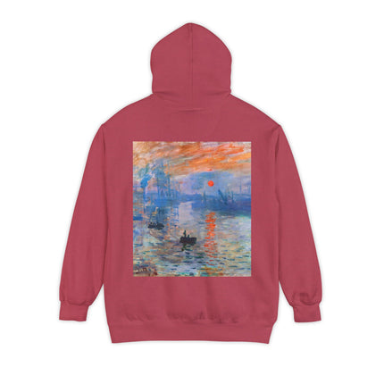 Sunrise by Claude Monet Unisex Garment-Dyed Hoodie