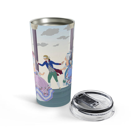 🎭🌸 Blindman’s Bluff Tumbler, 20oz – Rococo Courtship Whimsy