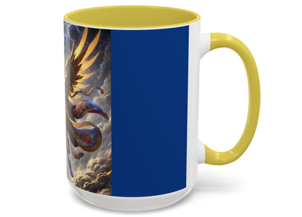 Valkyrie Descending Through Storm Colorful Mugs (11oz, 15oz)