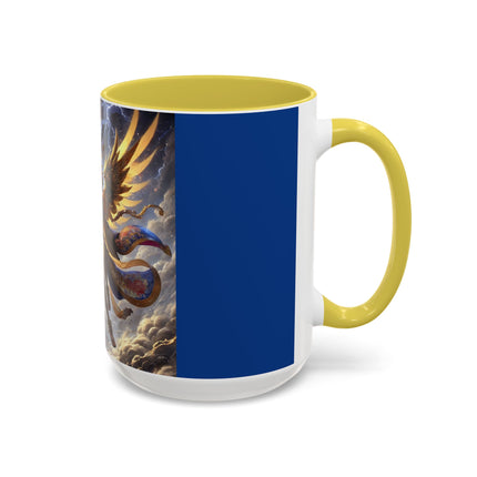 Valkyrie Descending Through Storm Colorful Mugs (11oz, 15oz)