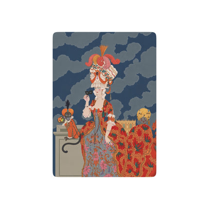 🎭🌺 The Lady Of The Extraordinary Masquerade Playing Cards – Art Deco Fantasy