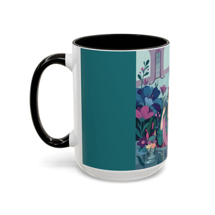 The Ladies Of The Secret Masquerade Colorful Mugs – Art Deco Floral Mystery