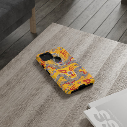 Majestic Dragon Regalia – Imperial 12-Symbol Robe Phone Cases